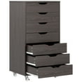 thumbnail image 1 of Vinsetto Classeur Mobile avec Tiroirs Classeur avec Roulettes Gris, 1 of 10