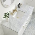 thumbnail image 3 of James Martin Vanities 48" Single Vanity, Glossy White w/ 3 CM Carrara Marble Top, 3 of 5