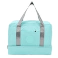 thumbnail image 2 of Petate Impermeable Del Gimnasio, Bolsa Deportiva Separada En Seco Y Húmedo Con Compartimento Para Zapatos, Bolsa De Viaje De Gran Capacidad, Bolso De Entrenamiento Duradero Bolsa, 2 of 7