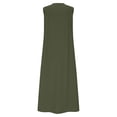 thumbnail image 5 of DHFJKG Summer Dresses For Women Casual Sleeveless Maxi Dress Button Down V Neck Loose Fit Tank Dress Beach Vacation Clothes Stylish Dresses, 5 of 5