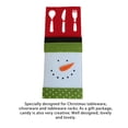 thumbnail image 2 of Bearachild Paquete de 4 soportes para vajilla de Navidad, bolso para el hogar, Hotel, Festival, tenedor, cubiertos, regalos de Navidad, Kits de decoración para fiestas, 2 of 6