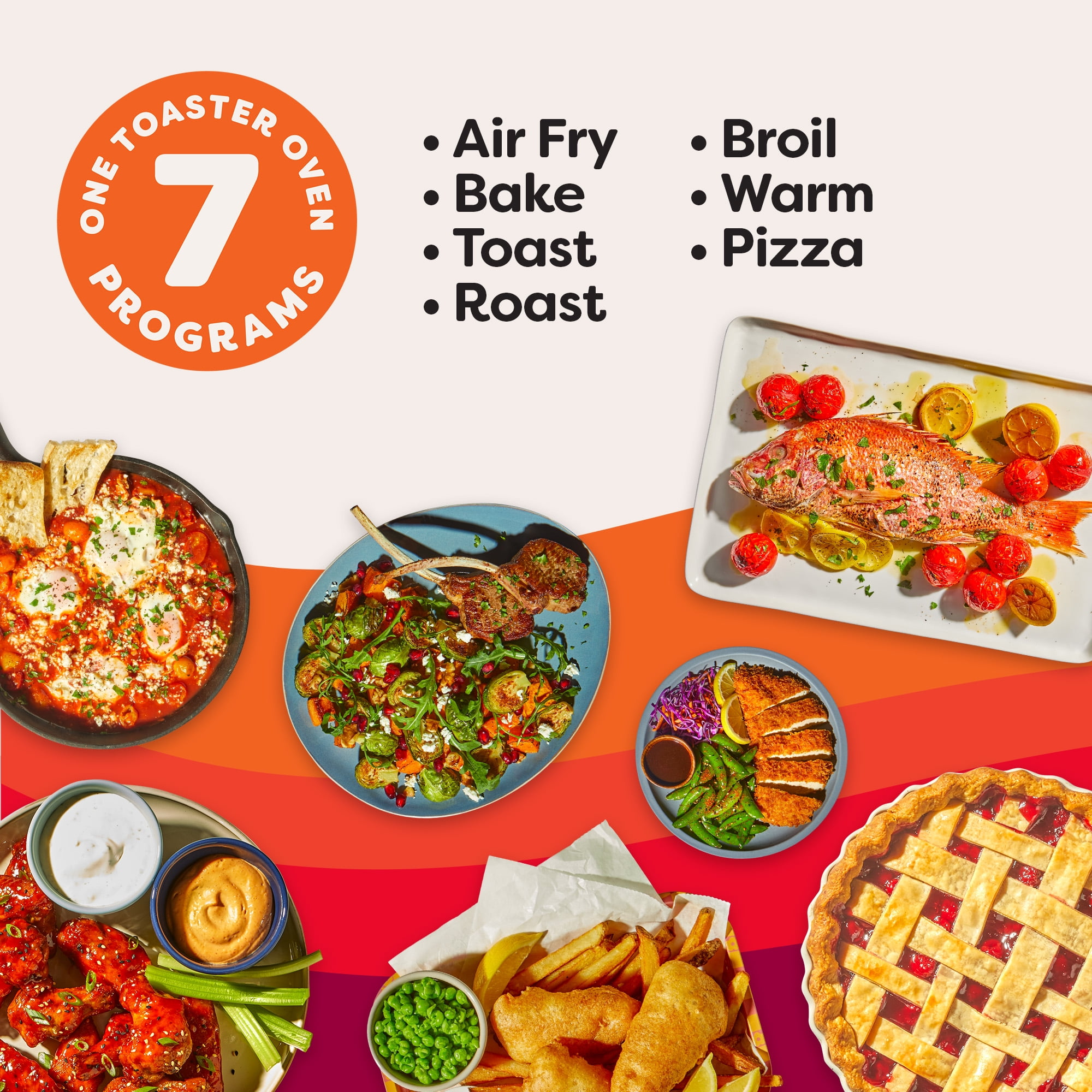 Instant Pot® InstantHeat™ 4-Slice Air Fryer Toaster Oven in Stainless Steel, No Preheat Air Fry, Roast, Toast, Bake, Br Warm, Make Pizza