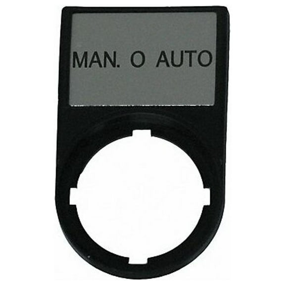 Eaton Legend Plate,Rectangular,Black M22S-ST-GB12