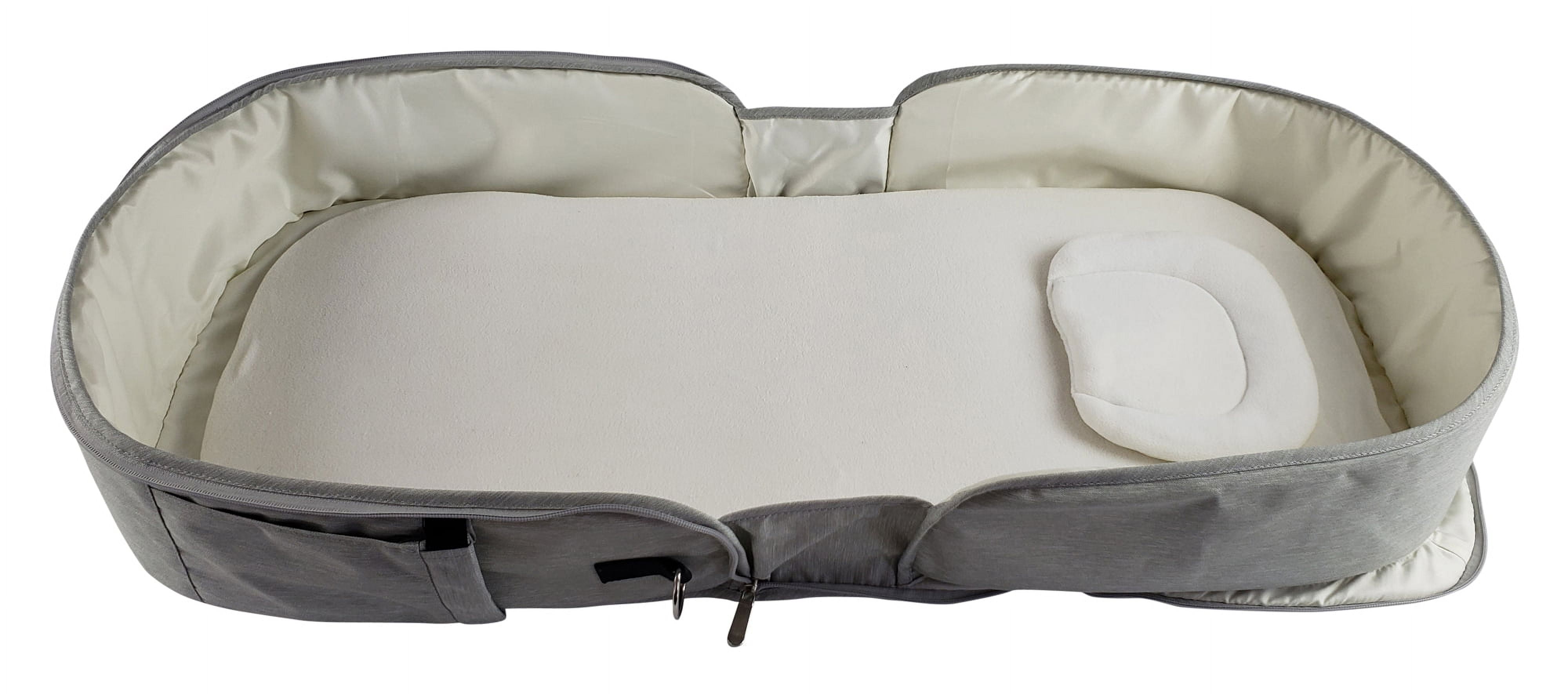 Bambini All-in-one Portable Bassinet Foldable Baby Bed, Travel Crib Infant and Diaper Bag Changing Station