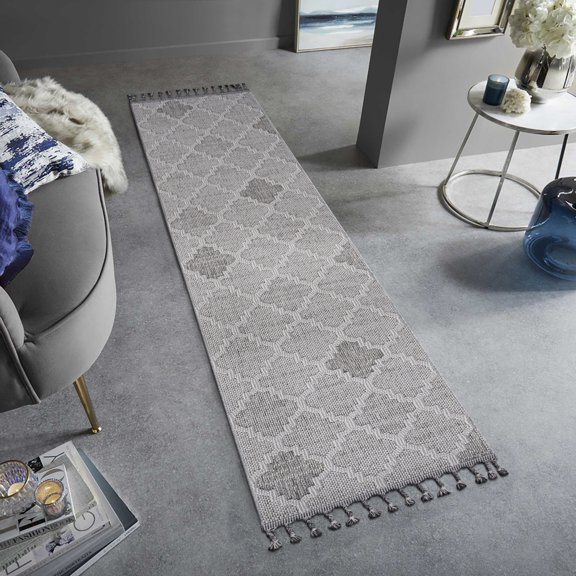 2X8ft Trellis Indoor Outdoor Hallway Runner Rug,Large Boho Entryway Soft Carpet