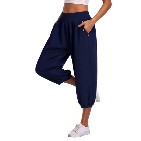 Capri Jogger Pants Womens