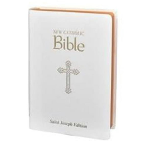 Catholic Book Publishing  NCB St. Joseph New Catholic Personal Size No.608-10W White Simulated Leather Bible
