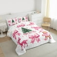 thumbnail image 3 of Castle Fairy 2-Piece Twin Size Comforter Set, Bow Gingerbread and Deer Christmas Print, 3 of 8