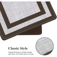 thumbnail image 3 of Kitchen Mats Set of 2 Cushioned Rugs Anti-Fatigue Mats for Kitchen Floor,Waterproof Non-Slip Mats and Rugs Set for Office,Floor,Laundry 17.3"×29"+17.3"×59",Chocolate, 3 of 6
