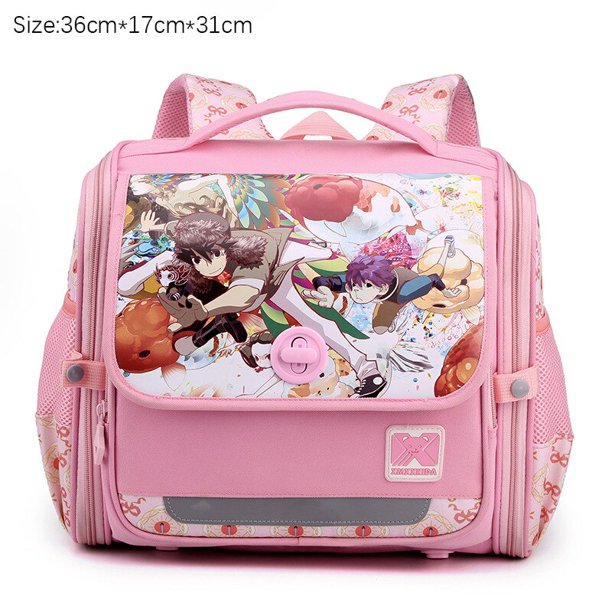 Mochilas escolares japonesas para niños y niñas, morral ortopédico de dibujos animados, impermeable, 2022 QYM unisex