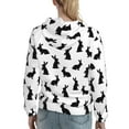 thumbnail image 7 of Wukai Black Rabbit Print Womens Hoodies Fleece Sweatshirts Long Sleeve Sweaters Pullover Fall Outfits Winter Clothes-X-Large, 7 of 7