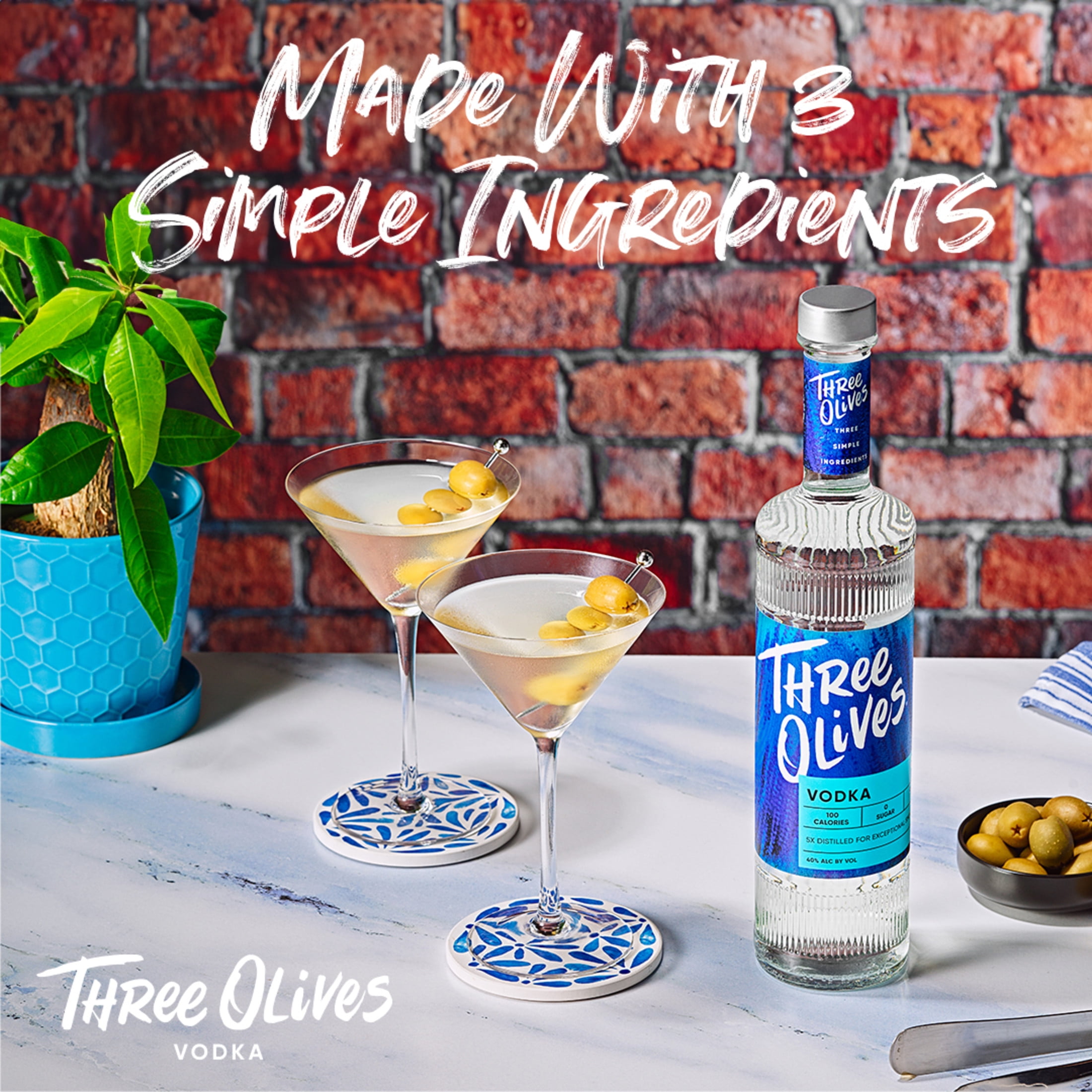 Three Olives Vodka Rosé, 750 ml Glass Bottle, 30% ABV - Walmart.com