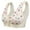Beige, variant on Bras for Women for Bra Front-Closure Tank Top Light Ice Silk Printed Buttoned Underwear optimal for elderly Green 42