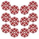 thumbnail image 5 of ColoMX Válvula de la válvula de bola de 12 unids Válvula de la válvula de cierre de la válvula de cierre de hierro fundido Piezas, 5 of 7