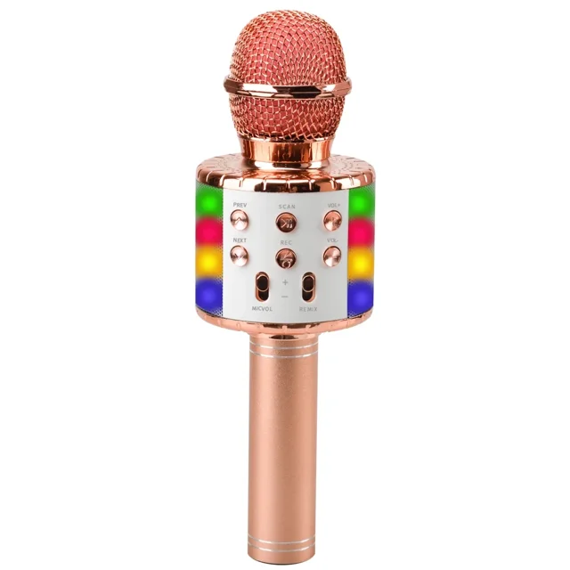 Machine à Microphone de Karaoké Sans Fil Bluetooth Dream Fun 718202242 Reconditionnée, Or Rose