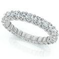 thumbnail image 2 of Pompeii 1 1/2 cttw Diamond Eternity Ring U Prong 14k White Gold Wedding Band (H-I,I2-I3), 2 of 5