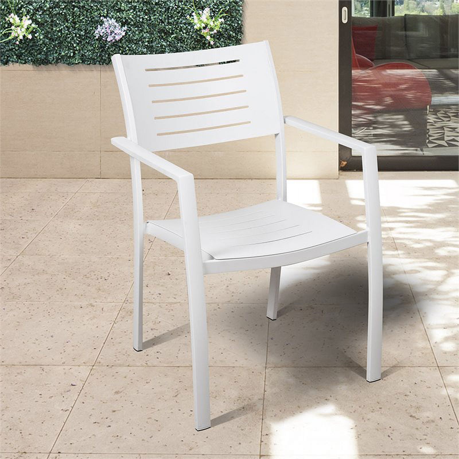 International Home Atlantic Noordam Patio Dining Arm Chair (Set of 4) - image 2 of 4
