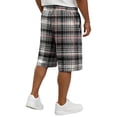 thumbnail image 5 of Resicozy Plaid Shorts Men Casual Classic Fit Elastic Waist Bermuda Short Wide Leg Loose Y2k Lounge Shorts with Pockets Dark Gray XL, 5 of 5