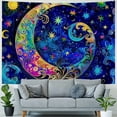 thumbnail image 4 of PRATYUS  Sun and Moon Tapestry Trippy Boho Tapestries Mandala Floral Plant Tapestry Hippie Tapestry Psychedelic Aesthetic Tapestry Wall Hanging for Bedroom 40x60inch, 4 of 6
