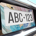 thumbnail image 6 of 1 Pcs Colorful Feather License Plate Frame, License Plate Cover for Car Decorative Parts, Aluminum License Plate Bracket Holder Rust-Proof Weather-Proof for US Standard Car, 6 of 9