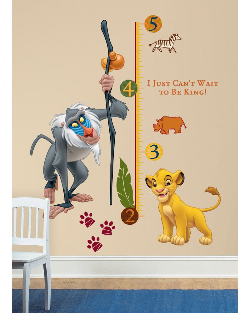 New Winnie The Pooh Growth Chart Wall Decals Baby Nursery & Kids Room Stickers 