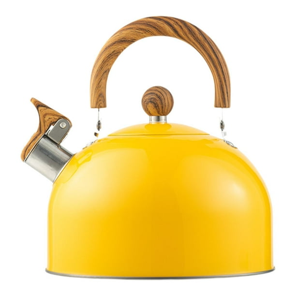 Whistling Wder, hervidor de hervidor de estufa de acero inoxidable, tetera de café, para caminar al aire libre
