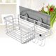 thumbnail image 3 of Estante organizador de baño adhesivo para ducha, cocina, estante de almacenamiento montado en la pared, sin perforaciones, gancho de cesta de alambre de acero inoxidable resistente a la oxidación, 3 of 7