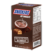 Snickers Milk Chocolate Caramel, Peanut & Nougat Flavored Hot Cocoa Sticks - 6 Count 4.2 oz