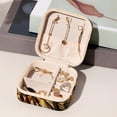 thumbnail image 5 of PhooArto Small Jewellery Box, Sunflowers Owls Portable Travel Mini Jewelry Case for Women Leather Ring Organizer, 5 of 5