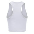 thumbnail image 3 of FashionMille Women's Buttoned Slevveless Casual Rib Racerback Crop Tank Top Summer Shirt, 3 of 5