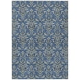 thumbnail image 2 of Addison Rugs Chantille Indoor/Outdoor Traditional Damask Navy Machine Washable Rectangle Rug, 3' x 5', 2 of 8