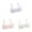Pink 1PCS & White 1PCS & Grey 1PCS, variant on 2 Pack Girl Bralette Teen Girls Seamless Training Bras Adjustable Straps Sports Bras Girl's ComfortFlex Fit Seamless Girl Bralette Top Girl Bras Push up Set M