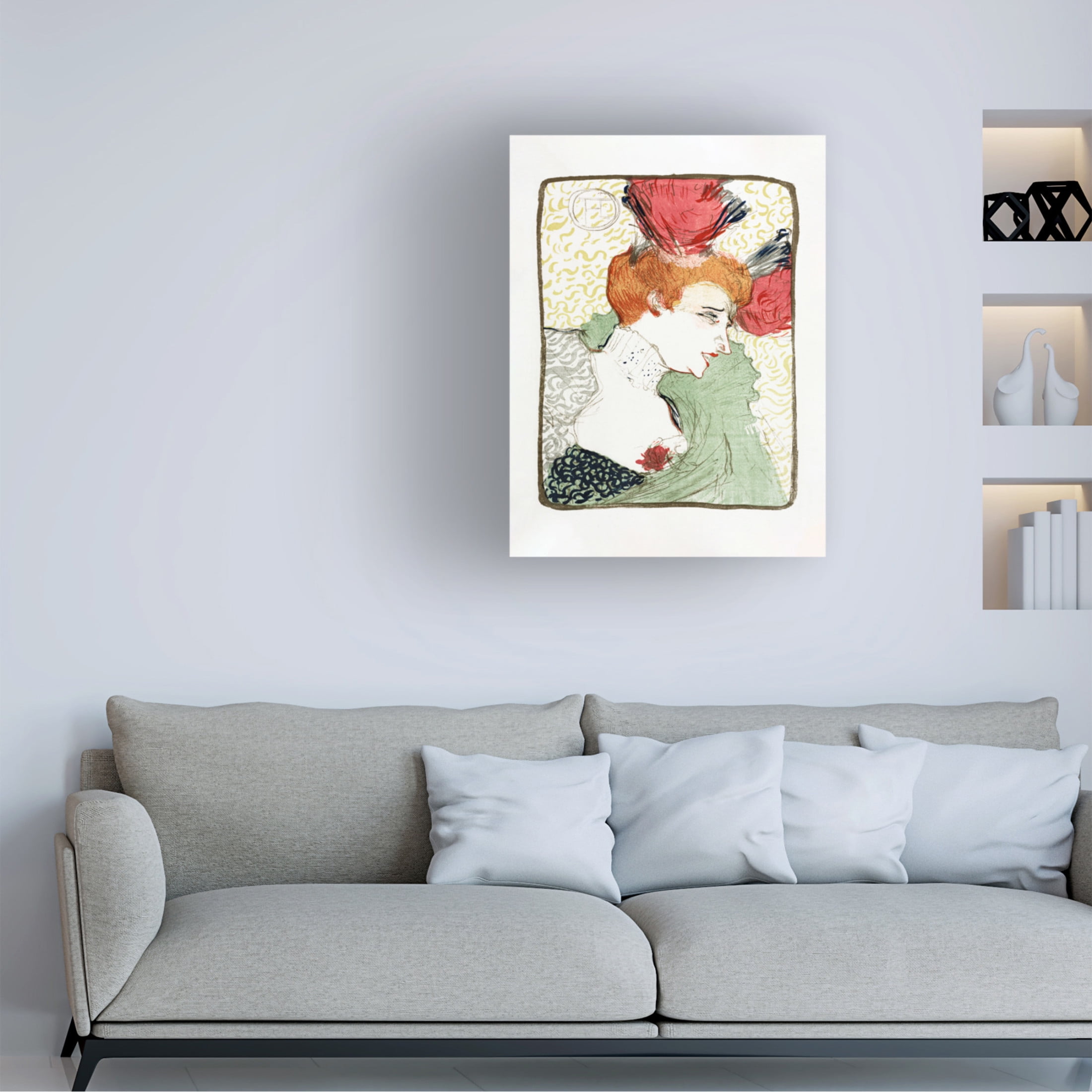 Trademark Fine Art Pictufy Bust of Mademoiselle Lender 1895 Canvas Wall Art