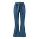 thumbnail image 3 of WILLBEST Pantalones Mujer Pantalones Vaqueros de Cintura Alta, Elásticos, Acampanados y de Pierna Ancha para Mujer, Cómodos Pantalones Vaqueros de Corte Acampanado, Pantalones Casuales. Extra Grande, 3 of 8