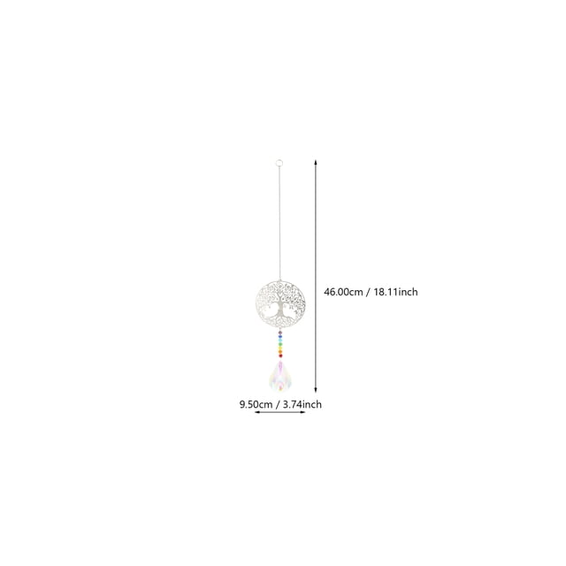 1pc Durable Sturdy Chic Prime Life Tree Crystal Prisms Life Tree Crystal Pendant Crystal Pendant