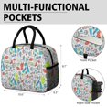 thumbnail image 6 of Womens Colorful Sports Items Pattern Lunch Box for Work,Insulated Lunch Bag for Women,Loncheras Para Mujer,Leakproof Adult Lunch Bag for Work,Beach,Travel,Picnic,Camping, 6 of 7