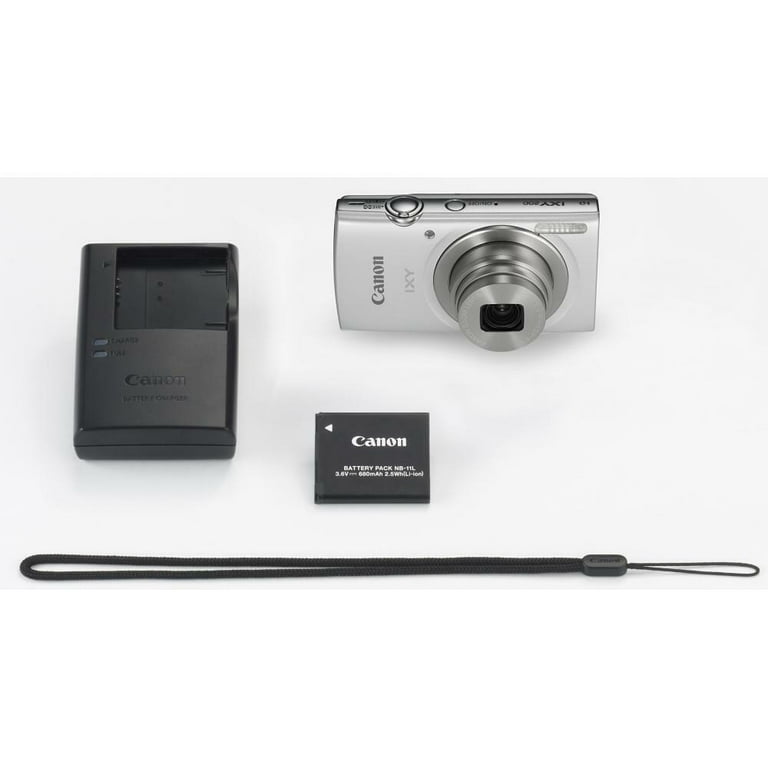 Canon IXY 200 /Elph 180 Digital Camera (Silver) + Extra Battery +
