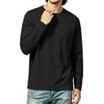 thumbnail image 4 of Bxsruta Men's Long Sleeve T Shirt Crew Neck Pocket Tee Casual Everyday Work Tops, 4 of 7