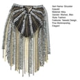 thumbnail image 7 of Xinyolin Shoulder Epaulet Long Tassels Metal Sequins Rhinestone DIY Elegant Men Women Shoulder Board Badge Brooch Business Suit Accessories, 7 of 7