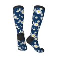 thumbnail image 4 of Balery Daisies Flowers Printed Novelty Socks Men's Women's Crew Socks Sports Socks Knee High Socks Cotton Socks Quirky and Cool Socks, 4 of 9