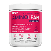 RSP Nutrition AminoLean Pre Workout Powder with BCAAs, Amino Energy for Lean Muscle, Fruit Punch Flavor, 30 Servings