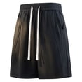 thumbnail image 3 of Bosfbaoi Mens Shorts Cotton Blend Sweat Shorts Elastic Waist Drawstring Shorts with Stitch Detail, 3 of 9