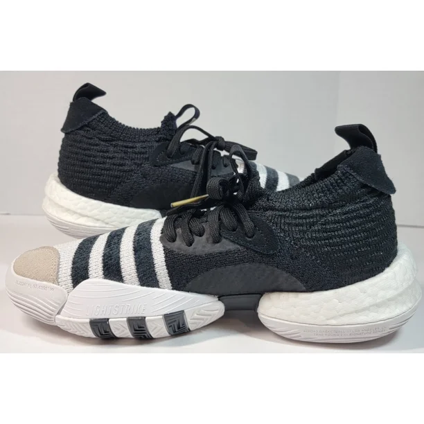 Ad-id-as Trae Young 2 Basketball Shoes Men's 7.5 Black/White