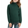 thumbnail image 3 of vdgthytj Girls Boys Turtleneck Sweaters Kids Casual Soft Long Sleeve Pullover Knitted Base Layer Tops Fall Clothes, 3 of 9