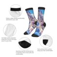 thumbnail image 3 of Rocae Majestic Fantasy Castle for Girls Boys Crew Socks,Children's Socks, Kids Socks, Toddler Socks: Daily Wear with Kids School Uniform, 3 of 5