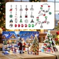thumbnail image 3 of 2025 Christmas Advent Calendar Bracelets, 24 Days Xmas Countdown Calendar with DIY Charm Bracelets Kits for Christmas Party New Year Birthday Gifts, 3 of 9