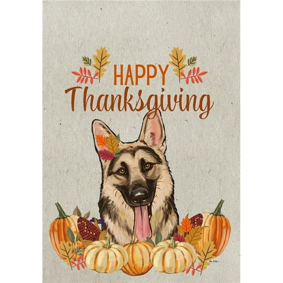 German Shepherd - HHS Best of Breed Thanksgiving Garden Flag