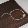 thumbnail image 3 of LavaJewelry, Blooming Flower Bracelet, 925 Sterling Silver, Flower Silver Bracelet for Women and Girls M, 3 of 6