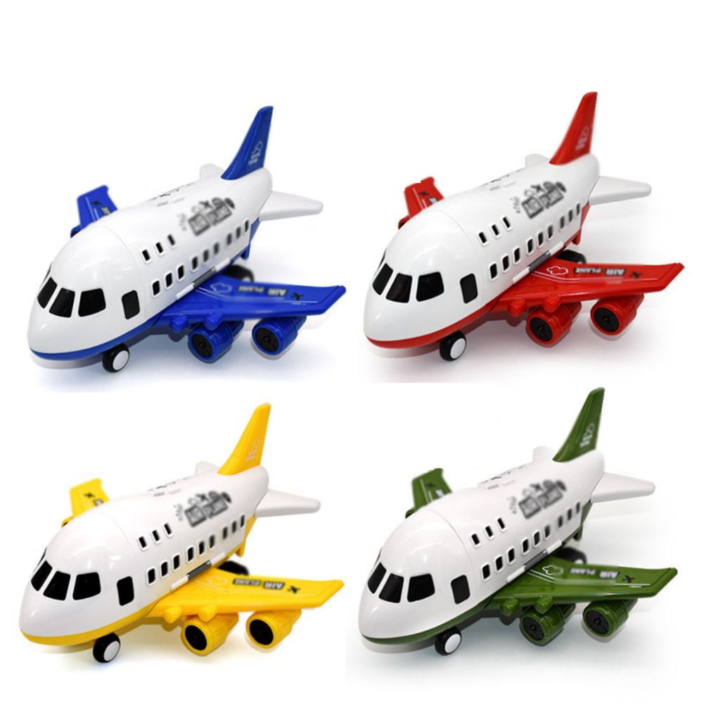 Esaierr Toddler Airplane Playset Transportation Cargo Plane Toys Includes 9 Mini Cars Airplane Parking Lot Suitable for Boys and Girls 3 4 5 6 Years Old