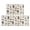 Baseballs and Text White Pattern, variant on Baseballs and Flowers White Pattern Anti Fatigue Kitchen Rugs Set Of 2, Non Slip Washable Decorative Floor Mats for Kitchen Sink Laundry, 17"x30" and 17"x47"